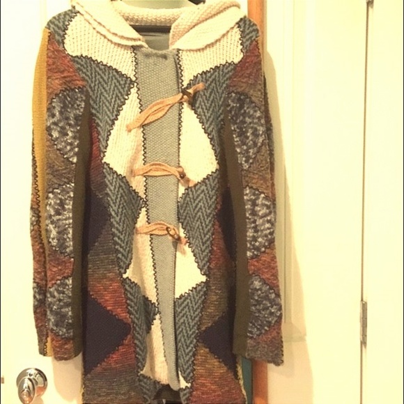 Anthropologie Sweaters - 3/4 length patchwork sweater from Anthropologie